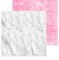 Изображение Фотофон двусторонний «Мрамор белый‒мрамор розовый», 45 × 45 см